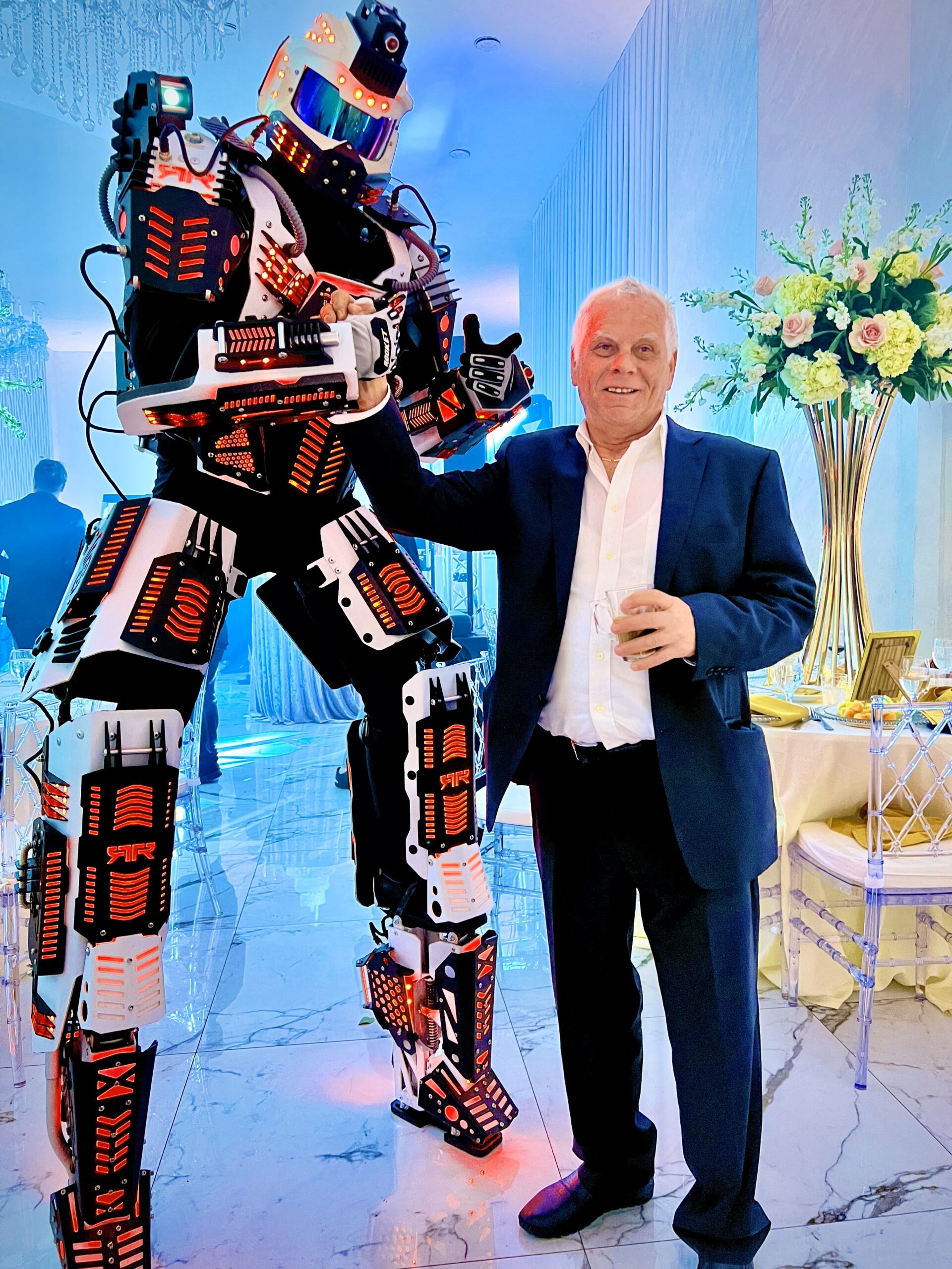 Adult birthday robot party