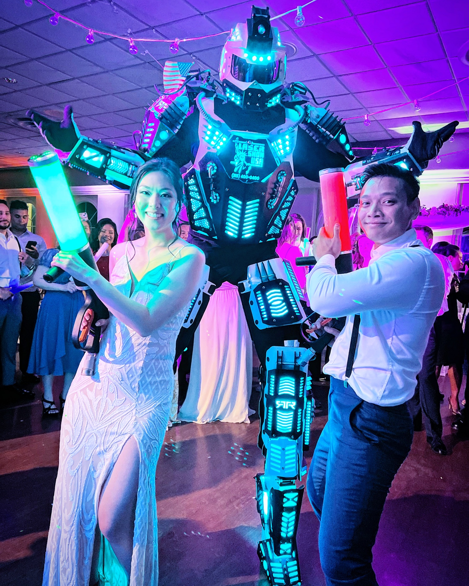 Mega robot wedding